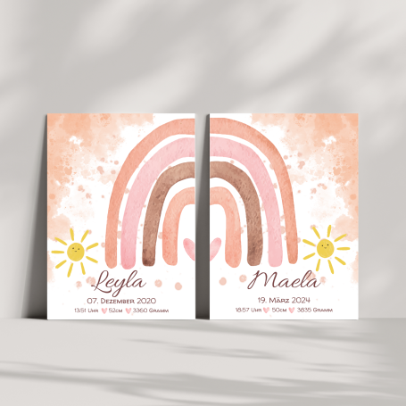 Geschwister Regenbogen Poster